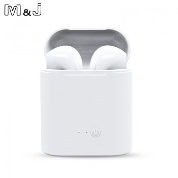 Hot Sell Mamp;J i7s TWS Mini Wireless Bluetooth Earphone Stereo Earbud Headset With Charging Box Mic For All Smart phone