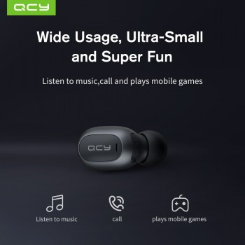 2018 QCY MINI2 Bluetooth Earphone with Mic Wireless Headphone Music Business Earbud Noise Cancelling for Iphone Android