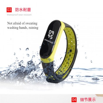 Mi Band 3 strap sport Silicone watch wrist Bracelet miband3 strap accessories Mi band3 bracelet smart for Xiaomi mi band 3 strap