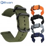 New Nylon canvas wrist Strap for Xiaomi huami Amazfit Bip BIT PACE Lite Youth Watch Band for Samsung Gear S3 S2 bracelet Strap