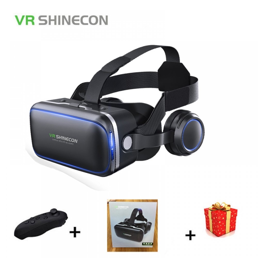 Shinecon 6.0 Casque VR Virtual Reality Glasses 3 D 3d Goggles Headset Helmet For Smartphone Smart Phone Google Cardboard Stereo