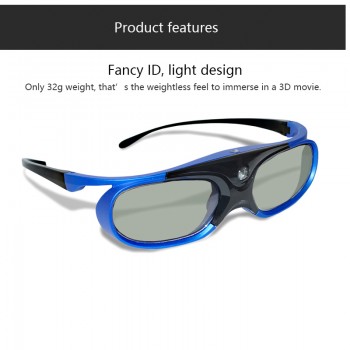 4pcs Active Shutter Rechargeable 3D DLP Glasses Support 144HZ For Xgimi Z3/Z4/Z6/H1/H2 Nuts G1/P2 BenQ Acer amp;DLP LINK Projector