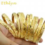 Ethlyn Fashion Dubai Gold Jewelry Gold Color Bangles For Ethiopian Bangles amp; Bracelets Ethiopian Jewelry Bangles Gift