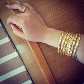 Ethlyn Fashion Dubai Gold Jewelry Gold Color Bangles For Ethiopian Bangles amp; Bracelets Ethiopian Jewelry Bangles Gift
