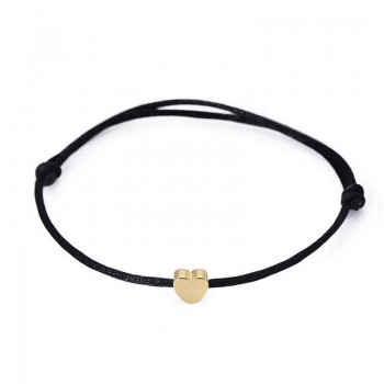 Simple Charm Bracelet black red colour Minimalist Adjustable Rope String Lucky Bracelet heart star For Women lovers bead jewelry