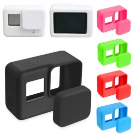 For Go Pro Accessories Action Camera Case Protective Silicone Case Skin +Lens Cap Cover For GoPro Hero 5 6 7 Black Hero Camera