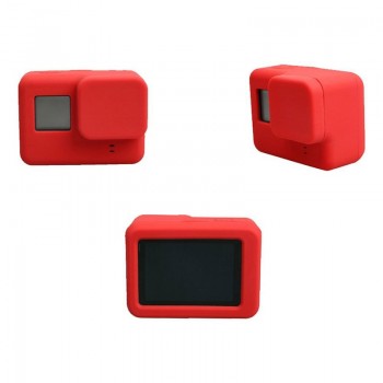 For Go Pro Accessories Action Camera Case Protective Silicone Case Skin +Lens Cap Cover For GoPro Hero 5 6 7 Black Hero Camera