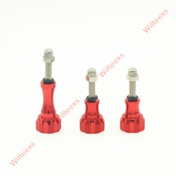 WILTEEXS Accessories 1 Long +2 Short Colorful Thuss Aluminum Bolt Nut Screw for Hero5 4 3 3+ 4 SJ4000 XIAOYI 2 4K Mount