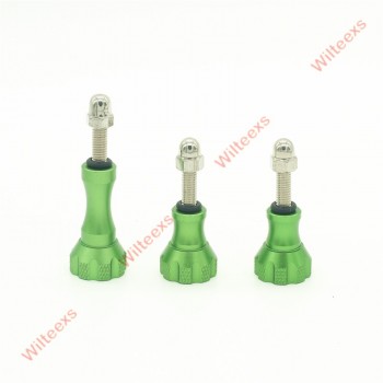 WILTEEXS Accessories 1 Long +2 Short Colorful Thuss Aluminum Bolt Nut Screw for Hero5 4 3 3+ 4 SJ4000 XIAOYI 2 4K Mount