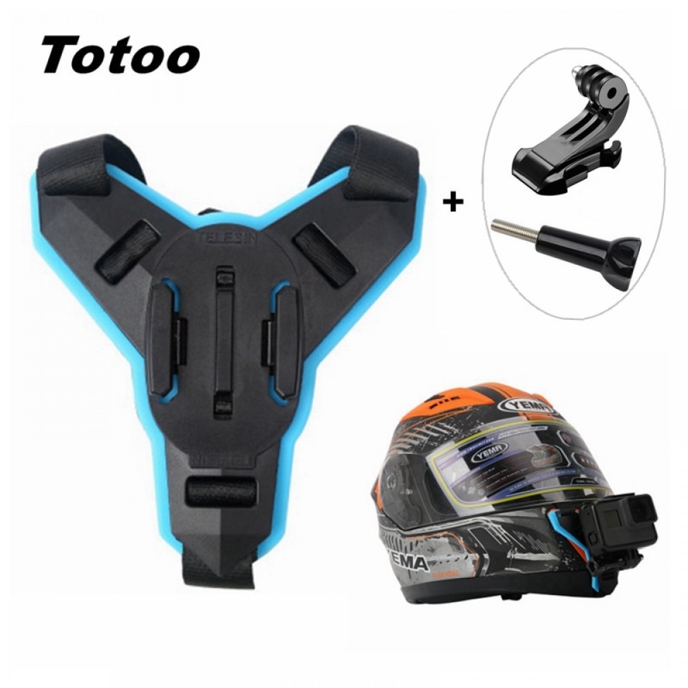 Accessories For Gopro Hero 7 6 5 Motorcycle Helmet Front Chin Fixed Mount Bracket Adapter For Xiaomi Yi 4K Insta360 EKEN SJCAM