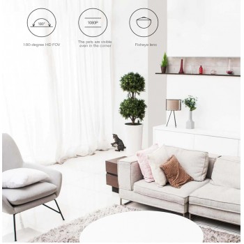 Xiaomi Mijia Aqara smart ip camera with Gateway 1080P Hub Function Linkage Alarm 180 Degree FOV Mi Smart Home Voice Interphone