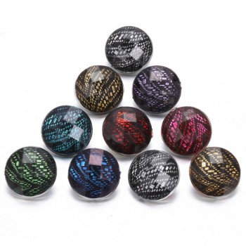 10 pcs/lot 2018 New Snap Button Jewelry Mixed Style Ginger Resin 18mm Snap Buttons fit Snap Bracelet Bangles Button Jewelry