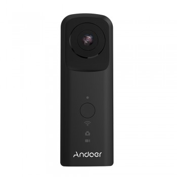 Andoer A360II Handheld 360 degree VR Video Camera Support WiFi Dual 210 degree HD Wide Angle FishEye Lens Panoramic Cam