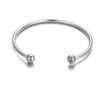 docona Bohemian Silver Color Knot Ball Bracelet Set for Women Alloy Open Adjustable Bracelet Statement Jewelry Gifts 6136