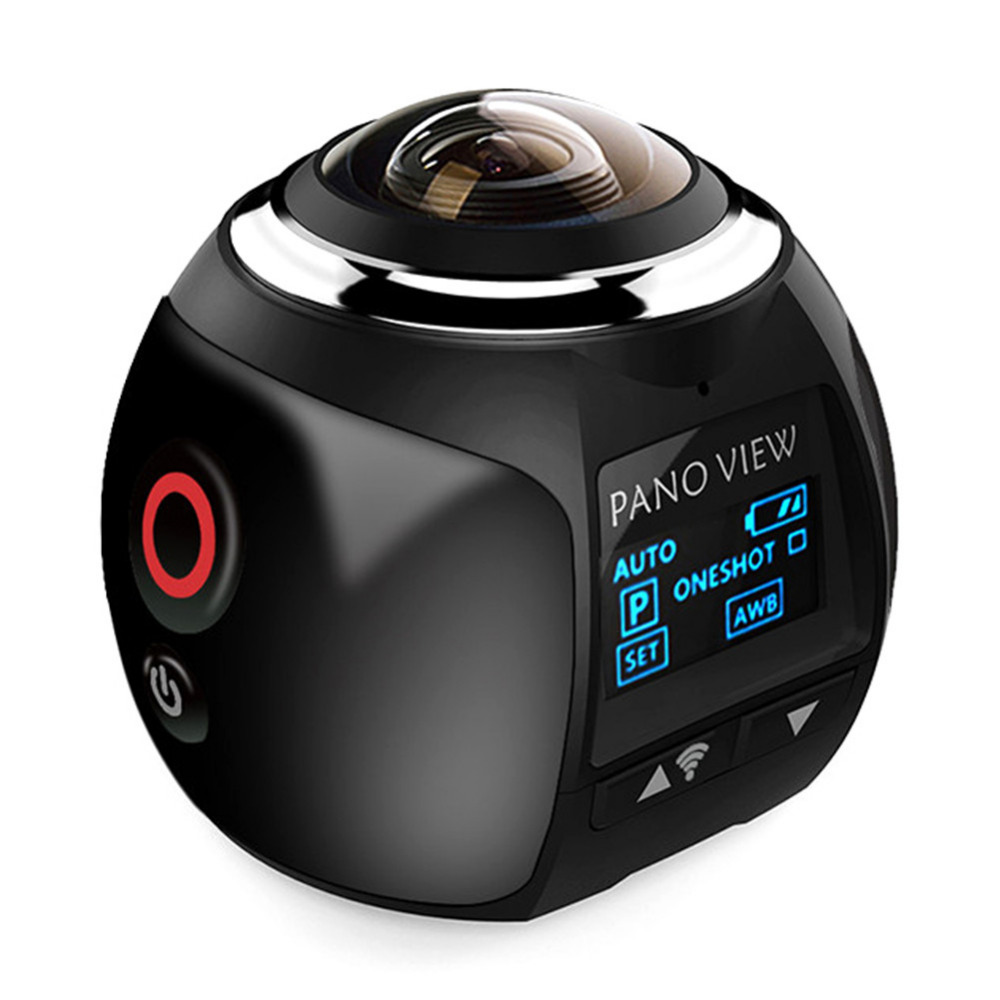 Rondaful V1 4K Camara 360 Degrees Panoramic Lens Sport Camera Professional Camera HD 0.96 Wifi Photo Camera HD Action Camera