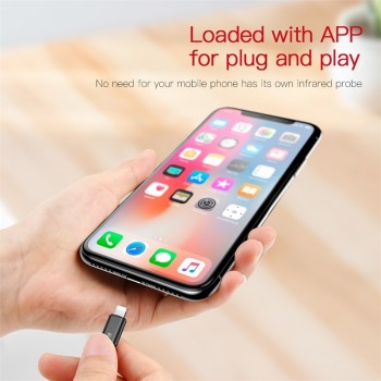 Baseus Universal infrared remote control for iPhone IR Wireless Smart Remote Control for TV Aircondition Upgraded Support iOS 12