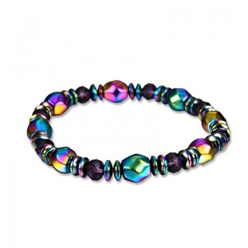 New 1pc Weight Loss Austrian Crystal Beads Men Bracelet Ataque De Titanes Health Care Bracelets For Women Ladies Fat Jewelry G5