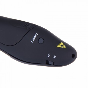 Powstro 2.4Ghz Wireless Presenter with Red Laser Pointers Pen USB RF Remote Control Page for Turning PPT Powerpoint Presentation
