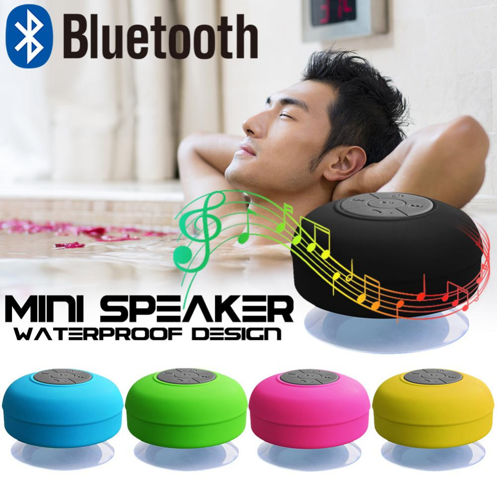 Waterproof Wireless Bluetooth Speaker Bathroom Mini Fashionable Musical Instruments With Suction Cup Dropship 8.28