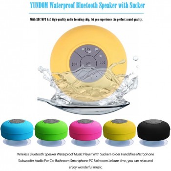 Waterproof Wireless Bluetooth Speaker Bathroom Mini Fashionable Musical Instruments With Suction Cup Dropship 8.28