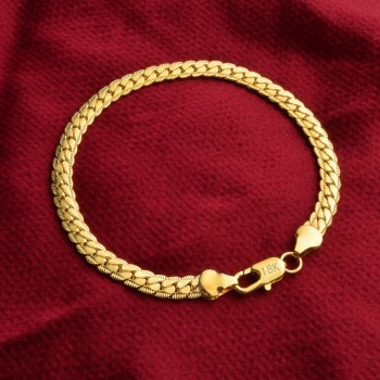 Wholesale Price,Fashion women amp; men brcelet Jewelry,gold color mens 5mm chain Bracelets 20cm long,Fashion Cute bracelet