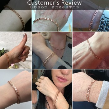 Personalized Bracelets for Women Men 585 Rose Gold Curb Snail Link Chain Woman Bracelets Hot Party Jewelry Gifts 18cm-23cm GBB1
