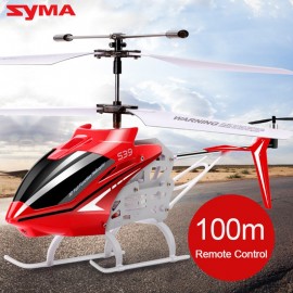 SYMA S39 2.4GHz 3CH RC Helicopter with Gyro Led Flashing Alloy Aluminum Anti-Shock Remote Control Toy Kids Gift Present