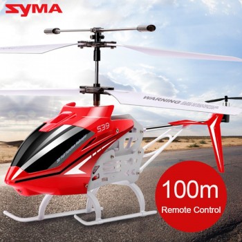 SYMA S39 2.4GHz 3CH RC Helicopter with Gyro Led Flashing Alloy Aluminum Anti-Shock Remote Control Toy Kids Gift Present