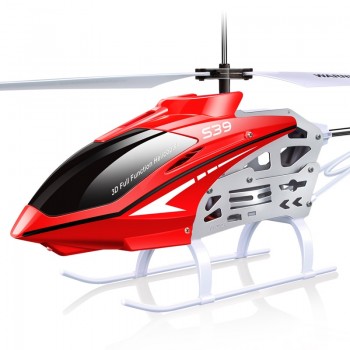 SYMA S39 2.4GHz 3CH RC Helicopter with Gyro Led Flashing Alloy Aluminum Anti-Shock Remote Control Toy Kids Gift Present