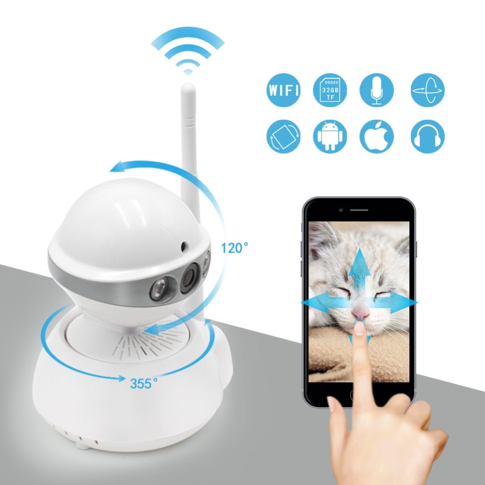 Robot IP WIFI Camera Easy Use Wireless WI-FI 720P HD CCTV Home Security Camera With Remote Surveillance
