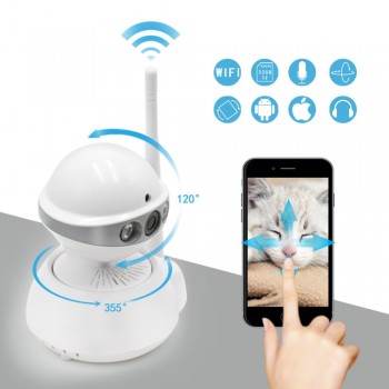 Robot IP WIFI Camera Easy Use Wireless WI-FI 720P HD CCTV Home Security Camera With Remote Surveillance