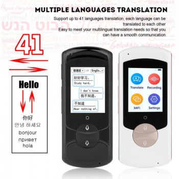 Portable Smart Voice Translator WIFI 41 Languages Real Time Translation Multilingual Translator for Meeting Study Trarvel 2018