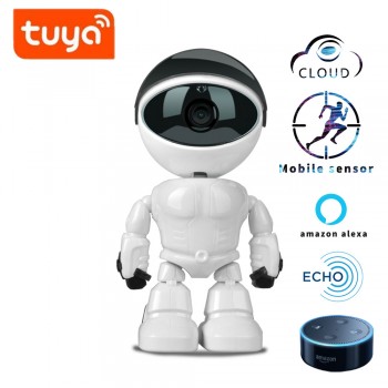 Robot Camera TUYA alexa echo 1080P HD Baby Monitor wifi Two-way Audio Network IP Night Vision Motion Detection SMART home shojzj
