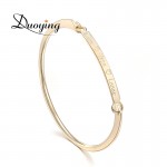 DUOYING 40*4 mm Gold Bar Bangle Bracelet Custom Name Copper Bracelet Personalize Initial Engrave Name Bracelet amp; Bangle for Etsy