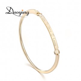 DUOYING 40*4 mm Gold Bar Bangle Bracelet Custom Name Copper Bracelet Personalize Initial Engrave Name Bracelet amp; Bangle for Etsy