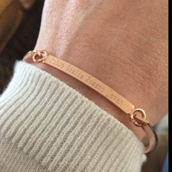 DUOYING 40*4 mm Gold Bar Bangle Bracelet Custom Name Copper Bracelet Personalize Initial Engrave Name Bracelet amp; Bangle for Etsy