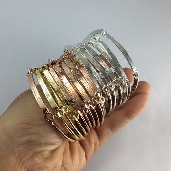 DUOYING 40*4 mm Gold Bar Bangle Bracelet Custom Name Copper Bracelet Personalize Initial Engrave Name Bracelet amp; Bangle for Etsy