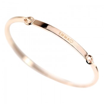 DUOYING 40*4 mm Gold Bar Bangle Bracelet Custom Name Copper Bracelet Personalize Initial Engrave Name Bracelet amp; Bangle for Etsy