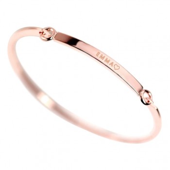 DUOYING 40*4 mm Gold Bar Bangle Bracelet Custom Name Copper Bracelet Personalize Initial Engrave Name Bracelet amp; Bangle for Etsy