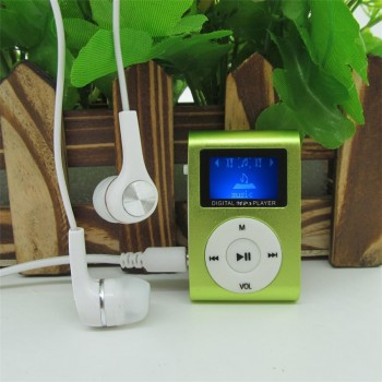 LCD Screen Portable MP3 Player Mini Clip MP3 Player with Micro TF/SD Card Slot sport mp3 Music players + Earphone + USB Cable