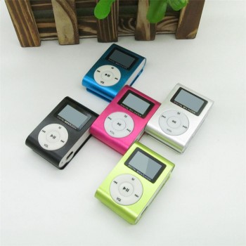 LCD Screen Portable MP3 Player Mini Clip MP3 Player with Micro TF/SD Card Slot sport mp3 Music players + Earphone + USB Cable