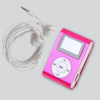 LCD Screen Portable MP3 Player Mini Clip MP3 Player with Micro TF/SD Card Slot sport mp3 Music players + Earphone + USB Cable