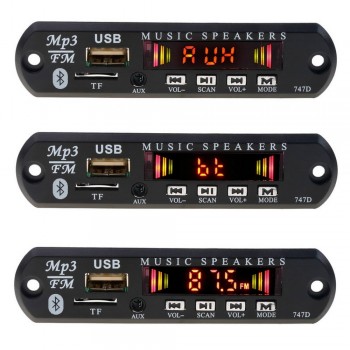 Kebidu 5V 12V Bluetooth MP3 Decoder Board MP3 Player Car Kit FM Radio TF USB 3.5 Mm WMA AUX Audio Receiver Newest