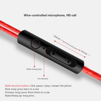 3.5mm Wired earphone High bass dual drive stereo In-Ear Earphones With Microphone Computer earbuds For Cell phone fone de ouvido