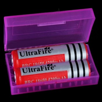 18650 CR123A 16340 Battery Case Holder Box Storage Color Optional Blue/Purple/White/Green/Yellow/Orange