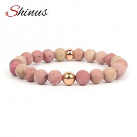 Shinus Bracelet Chakra Bracelet Natural Stones Bracelets Boho Meditation Jewelry Men Women Gifts Beads Strand Yoga Beaded Energy