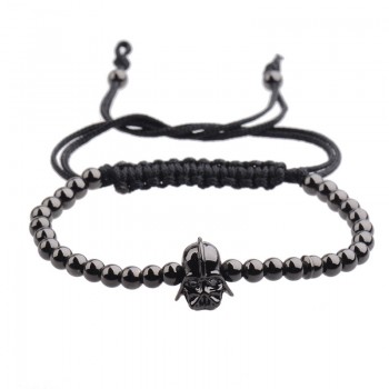 DOUVEI 2017 New Black Diy Design Pave CZ Ball Charm Bracelet Men Women Braided Macrame Copper Beads Jewelry Gift For Men Women