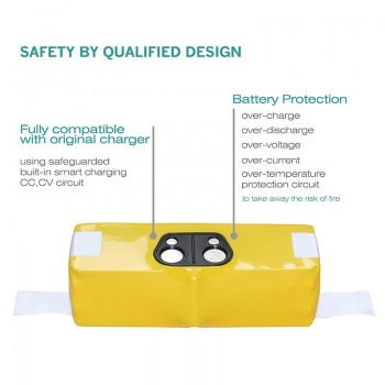 bonacell 14.4V 3800mAh Ni-MH Battery for iRobot Roomba 500 510 530 550 560 600 760 610 770 620 630 570 580 550 540 800