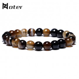 Noter Natural Gem Stone Buddha Bracelet Minimalist Men Women Hand Yoga Prayer Braclet For Hand Jewelry Bijoux masculina Homme