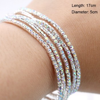 New Arrive 5pcs Elastic Crystal Beads 2mm Charming Lovely Bling Bling Crystal Rhinestones Bracelet Jewelry Gift for Summer Days
